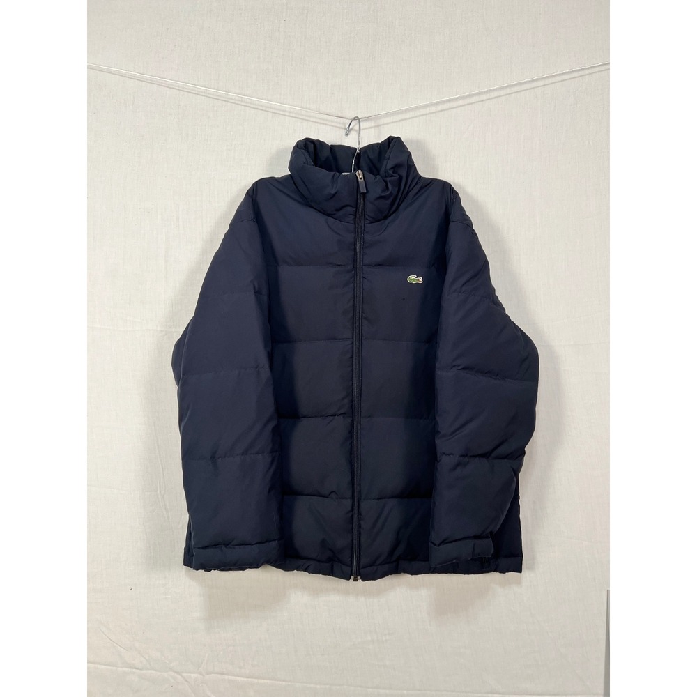 Lacoste Mens Navy Blue Down Feather Fill Puffer Jacket Size 56/7 XL RN87651